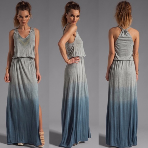Gypsy 05 Dresses & Skirts - Gypsy 05 Deborah Beaded Maxi Dress Navy Dip (small
